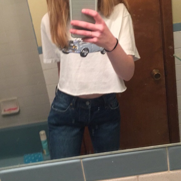 Women’s size 4 blue 501 denim mom jeans - Picture 3 of 3